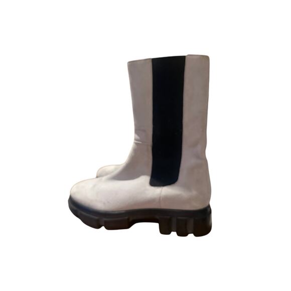 Free People Brooks Lug Sole Chelsea Boot Grey Suede Sz. 41 (US 11) - Picture 5 of 11